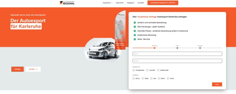 Autoexport in Karlsruhe: Ihre Lösung für den schnellen und unkomplizierten Verkauf von Gebrauchtwagen und beschädigten Fahrzeugen
