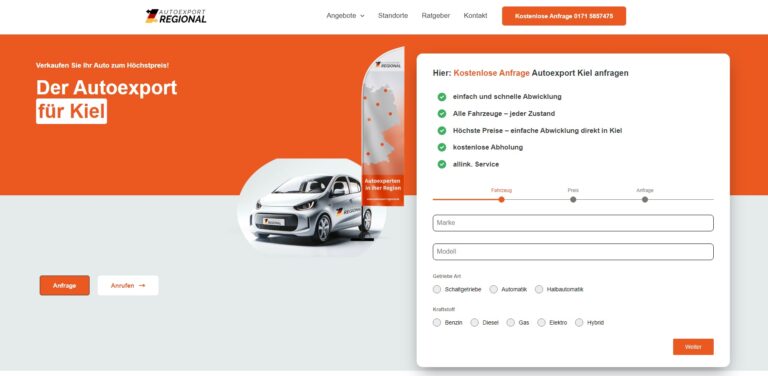 Fahrzeugexport nach Maß: Individuelle Lösungen für jeden Kunden in Kiel