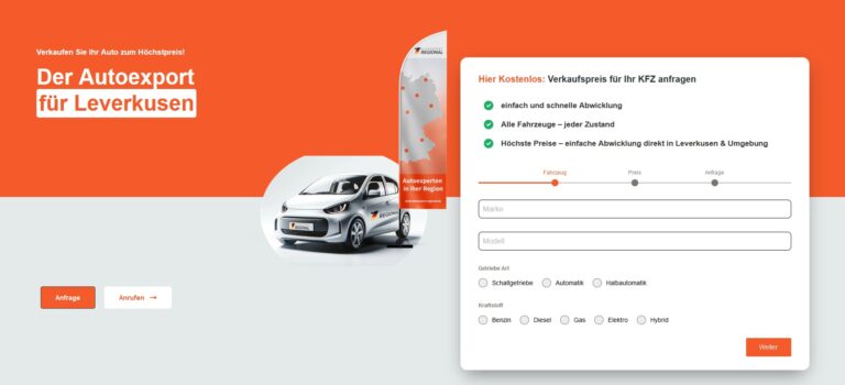 TÜV und Fahrzeugexport: Sicherer Verkauf Ihrer Autos in Leverkusen ohne großen Aufwand